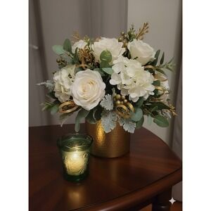 Tiara SPRUCE GREEN VOTIVE Tealight Candle Holder 3-1/2" Indiana Sandwich